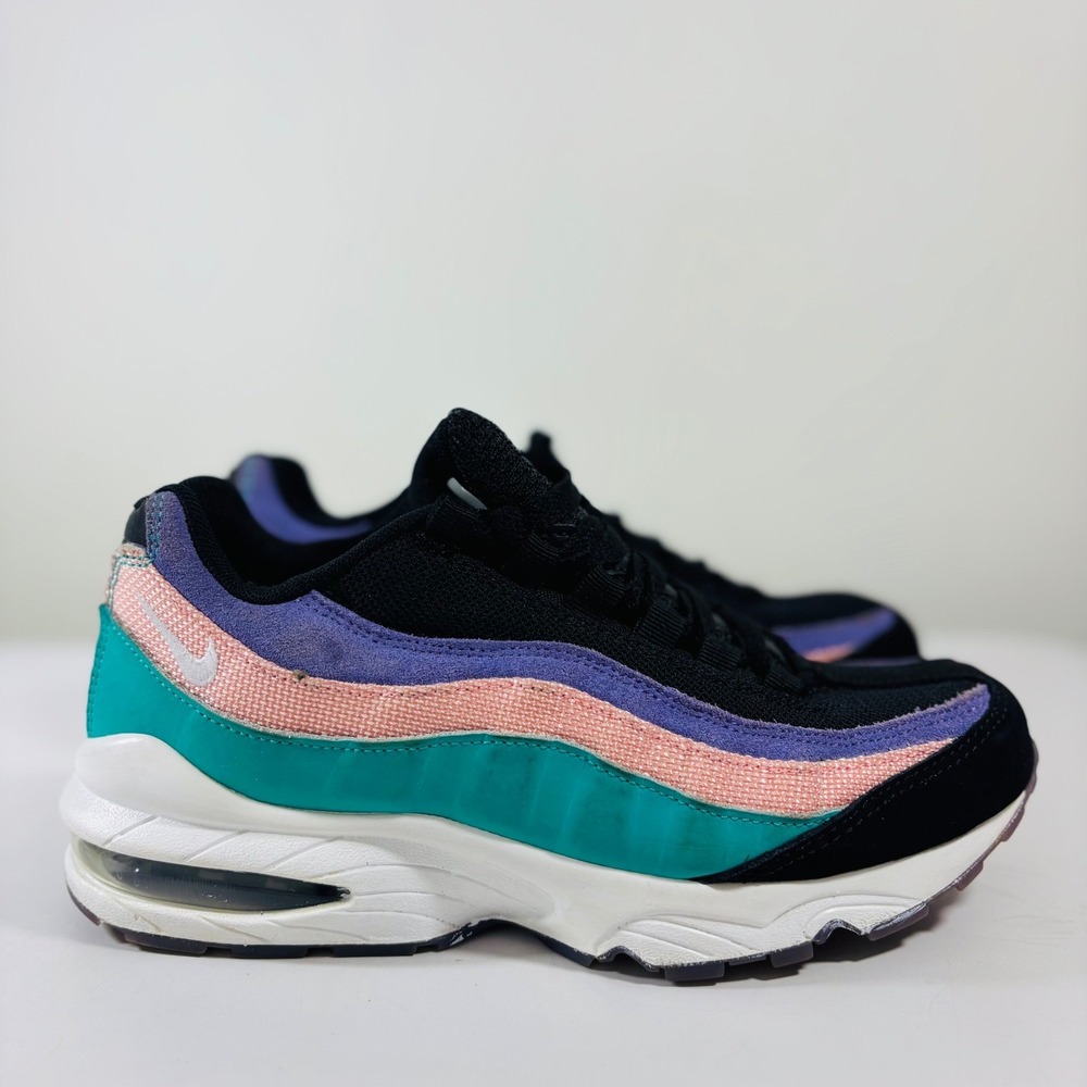 Air Max 95 GS 'Have a Nike Day' Black White Hyper Jade CI5645-001 Size 6.5Y